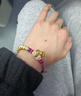 戚小米可穿黃金手繩女手工編繩半成品diy轉運珠手鏈男DIY桃花結紅繩編繩 好事花生【手繩】 曬單實(shí)拍圖