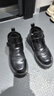 卡帝樂(lè )鱷魚(yú)（CARTELO）皮鞋男真皮商務(wù)正裝厚底男鞋英倫韓版潮流搭扣內增高男士高幫皮鞋 黑色內增高加絨 39 曬單實(shí)拍圖