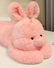 可愛(ài)蝴蝶兔子毛絨玩具抱枕軟軟長(cháng)毛絨粉色兔子娃娃玩偶送女生禮物 【升級長(cháng)毛絨-蝴蝶趴趴兔公仔】櫻花粉 【大號】130cm-2.kg 曬單實(shí)拍圖