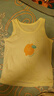貝瑞加（Babyprints）兒童背心2件幼兒園男女寶寶午睡內衣夏季純棉打底上衣 黃100 曬單實(shí)拍圖