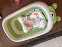 勞可里尼（NOCOLLINY）嬰兒洗澡盆 可折疊寶寶浴盆新生兒用品 洗澡神器躺托 浴架 【清新綠】+懸浮墊+大禮包 材質(zhì)：食品級PP原料，安全無(wú)異味 曬單實(shí)拍圖