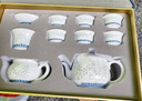 景德鎮玲瓏陶瓷茶具白瓷家用功夫茶具套裝辦公室茶壺茶杯送禮高檔送禮 喜上眉梢茶具 10頭 曬單實(shí)拍圖
