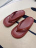 樸西人字拖女夾腳外穿涼拖鞋防水速干洗澡防滑耐磨休閑沙灘鞋情侶拖鞋 安哥拉紅 【貼合足弓不磨腳】 36-37 曬單實(shí)拍圖