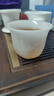 素燒冰種羊脂玉瓷品茗杯德化陶瓷浮雕功夫茶具單個(gè)茶杯純白主人杯 冰種茶杯-白菜 曬單實(shí)拍圖