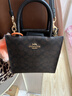 蔻馳女包包奢侈品大牌托特斜挎包手提琴譜包情人節禮物 胡桃木色配黑色CBQ34IMXAQ 曬單實(shí)拍圖