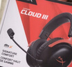 極度未知（HYPERX）Cloud Ⅲ 颶風(fēng)3有線(xiàn)黑紅 DTS音效 53mm驅動(dòng)單元電競頭戴式游戲耳機 適配三角洲行動(dòng) 曬單實(shí)拍圖