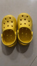 牧童兒童拖鞋夏男寶寶洞洞鞋軟底女童卡通洗澡嬰幼兒家居鞋奶獅黃160 曬單實(shí)拍圖