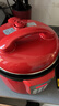 洛貝（luby）阿迪鍋 家用電壓力鍋多功能電飯煲紅色雙膽大容量全自動(dòng)壓力鍋家用高壓鍋雙膽電壓力鍋 5升【兩個(gè)加厚0涂層膽】 5L 曬單實(shí)拍圖