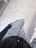 拉夏貝爾滿(mǎn)天星燙鉆闊腿牛仔褲女春秋2026新款高腰顯瘦直筒拖地褲 曬單實(shí)拍圖