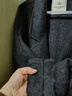 秋水伊人經(jīng)典風(fēng)100%綿羊毛雙面呢大衣2025年冬季新款百搭毛呢外套 礦石灰 M 曬單實(shí)拍圖