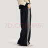 阿迪達斯（adidas）三葉草 馬年限定 新年款女LNY PANT W 寬松運動(dòng)長(cháng)褲 KT3139 黑 L 曬單實(shí)拍圖