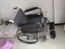 魚(yú)躍(yuwell)輪椅車(chē)H051折疊老人輕便旅行手推車(chē)鋼管免充氣胎代步車(chē) 曬單實(shí)拍圖