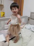 嫚熙（EMXEE）【新品】童裝女寶寶假兩件褲裙五分長(cháng)外出短裙2025新品春夏季 棕咖色 100 cm 【2-3歲】 曬單實(shí)拍圖
