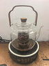 容山堂玻璃蒸煮茶壺養生壺大號泡茶壺電陶爐套裝煮茶器提梁壺圍爐煮茶器 海棠木把蒸煮提梁壺-平光 1L 曬單實(shí)拍圖