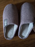 潔麗雅棉拖鞋女秋冬季室內家居防滑保暖拖鞋厚底毛毛女士家用男棉鞋外穿 紫色 38-39 (適合37-38碼) 曬單實(shí)拍圖