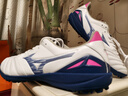 美津濃（MIZUNO）小李子美津濃莫雷拉MORELIA NEO4 PRO次頂AS碎釘袋鼠皮足球鞋成人 白藍粉P1GD253525 41 (265JP) 曬單實(shí)拍圖