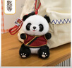 國風(fēng)熊貓玩偶熊貓毛絨玩具仿真熊貓紀念品公仔小熊貓毛絨掛件掛墜 熊貓掛件綠衣服 15cm掛件 曬單實(shí)拍圖
