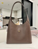 蔻馳（COACH）【禮物】新款女士BROOKLYN 34號新尺寸單肩流浪包手提斜挎包女包 B4/楓樹(shù)棕色 曬單實(shí)拍圖