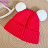 愛(ài)寶適嬰兒帽子秋冬寶寶新年帽紅色保暖新生兒拜年針織毛線(xiàn)帽平安耳T278 曬單實(shí)拍圖