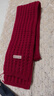 百搭韓版針織毛線(xiàn)紅色圍巾女2024圣誕冬季高級感新年禮物情侶圍脖 針織圍巾-酒紅色-1個(gè)裝-保暖 1 曬單實(shí)拍圖