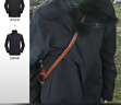駱駝（CAMEL）三防沖鋒衣戶(hù)外登山服防水防風(fēng)防污三合一保暖時(shí)尚運動(dòng)外套 A9W214119AX，黑色，男女同 L 曬單實(shí)拍圖