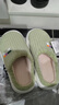 回力棉拖鞋女士居家保暖防滑厚底室內毛絨拖鞋女款WST-0806 綠色38-39 曬單實(shí)拍圖