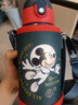 迪士尼（Disney）兒童保溫杯吸管直飲杯316不銹鋼大容量帶杯套雙蓋水杯650ml米奇 曬單實(shí)拍圖