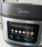 美的（Midea）電飯煲家用電飯鍋5L大容量4-5-8-10人多功能智能預約柴火飯煲湯煮粥蛋糕不粘內膽微壓飯煲MB-RE529 5L 【微壓燜香閥】高清炫彩屏 曬單實(shí)拍圖