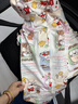 久歲伴兒童睡衣女童春秋吸汗透氣棉質(zhì)家居服中大童卡通咪醬開(kāi)襟睡衣褲 曬單實(shí)拍圖