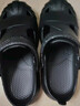 特步男鞋夏季洞洞鞋司機駕車(chē)鞋運動(dòng)拖鞋男涼鞋雨鞋沙灘鞋涼拖涉水鞋 黑色 42-43 曬單實(shí)拍圖