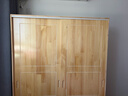 福霜【包安裝】全實(shí)木衣柜家用臥室推拉門(mén)收納柜子移門(mén)原木風(fēng)大衣櫥 120寬50深180高 (原木無(wú)漆)純實(shí)木無(wú)貼皮 曬單實(shí)拍圖