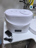 小米寶寶母嬰級雙桶洗衣機家用嬰兒專(zhuān)用小型洗內衣襪子分艙宿舍迷你洗衣機 白色 插電款加強電機 曬單實(shí)拍圖