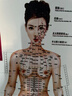 中醫養生女性人體經(jīng)絡(luò )穴位圖實(shí)木掛軸掛畫(huà)卷軸畫(huà)拔罐針灸按摩掛圖 E-01女穴位圖-正 40x80cmx油畫(huà)布+實(shí)木掛軸+掛鉤 曬單實(shí)拍圖