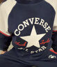 匡威Converse童裝男童衛衣+褲子2件套冬季新款加絨保暖兒童套裝 曬單實(shí)拍圖