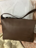 西木汀愛(ài)軟糖 牛皮托特包女大容量簡(jiǎn)約單肩斜挎包通勤 咖色大號 曬單實(shí)拍圖