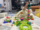 樂(lè )樂(lè )魚(yú)（leleyu）積木3-6歲兒童玩具大顆?；▓@拼裝插花93片收納盒男女孩生日禮物 曬單實(shí)拍圖