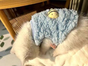 小奶狗幼犬貓咪寵物狗狗秋冬保暖衣服蜜蜂泰迪博美英短無(wú)毛貓用品 奶狗牛仔藍蜜蜂 XS【建議2-3斤寵物寶寶】 曬單實(shí)拍圖