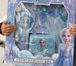迪士尼（Disney）冰雪奇緣裝飾套裝艾莎公主手提包魔法棒頭飾發(fā)夾梳子禮盒生日禮物 曬單實(shí)拍圖