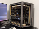 喬思伯（JONSBO）X400海景房機箱ATX電腦臺式機360水冷游戲主機箱玻璃側透桌面立式DIY電競辦公支持背插Type-C X400 灰色+TH360+ZA連體風(fēng)扇套裝 曬單實(shí)拍圖