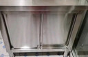 廚安寶304不銹鋼推拉門(mén)工作臺廚房?jì)ξ锕耧埖晔占{打荷操作臺切菜桌商用 304加厚款長(cháng)120寬60高80單通 曬單實(shí)拍圖