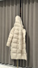 美力城【檀健次同款】長(cháng)款羽絨服女裝新款極地鵝絨外套時(shí)尚泡芙110 鉑金白 S （100-110斤） 曬單實(shí)拍圖
