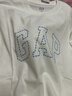 蓋璞Gap男女裝2026春季新款純棉logo字母寬松短袖T恤百搭上衣868224 白色 L (175/96A)亞洲尺碼 曬單實(shí)拍圖