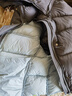 初語(yǔ)超柔無(wú)膽泡芙羽絨服女2025冬新款連帽90絨高蓬松面包服 冰灰色  L 曬單實(shí)拍圖