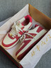 卡帕（Kappa）女鞋紅色百搭板鞋女2026年春季新款增高休閑鞋女厚底運動(dòng)鞋子女 新年紅/經(jīng)典白/金色 44 曬單實(shí)拍圖