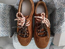 真美詩(shī)董潔同款袋鼠跳跳牛絨撞色雙鞋帶運動(dòng)男女休閑鞋 棕色 37 曬單實(shí)拍圖