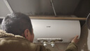 海爾（Haier）國家補貼電熱水器60升 小紅花JH7 無(wú)垢鮮活水凈膚洗 免清洗 3300W變頻速熱一級能效 家用儲水式 曬單實(shí)拍圖