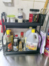 百年正和廚房置物架調料架臺面筷筒刀架用具大全免螺絲安裝調味品收納架子 新款沖量【雙層40全配件】 曬單實(shí)拍圖