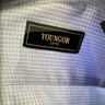雅戈爾（YOUNGOR）長(cháng)袖襯衫男格紋DP免燙襯衫純棉面料抗皺平整易打理新品 GLDP16387HJA藍色 40 曬單實(shí)拍圖