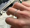 蔓笙莫比烏斯環(huán)999純銀情侶對戒男女素圈戒指環(huán)生日情人節禮物送女友 男款 曬單實(shí)拍圖