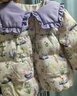 巴厘小豬女童羽絨服冬季兒童外衣保暖白鴨絨嬰幼兒冬裝衣服甜美女寶寶外套 靜謐的花園 90 曬單實(shí)拍圖